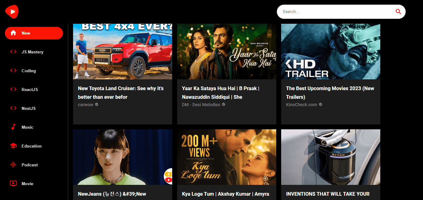 YouTube Clone
